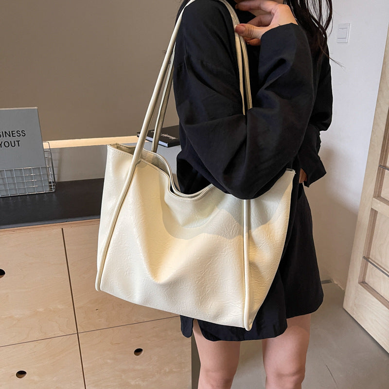 Soft PU shoulder tote additional view